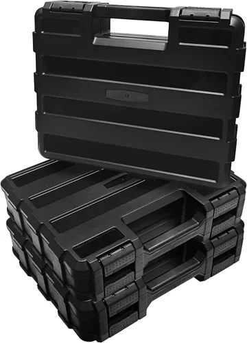 Miniatura 7 de Organizador de caja de herramientas de doble cara, caja de almacenamiento de hardware, organizador portátil de piezas pequeñas con divisores