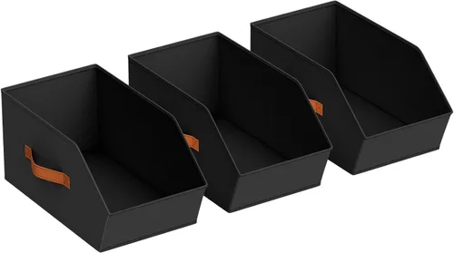 Miniatura 16 de Homsorout Cubos grandes de almacenamiento para armario, con doble asa para ropa, toallas, juguetes, organizadores de estantes para dormitorio