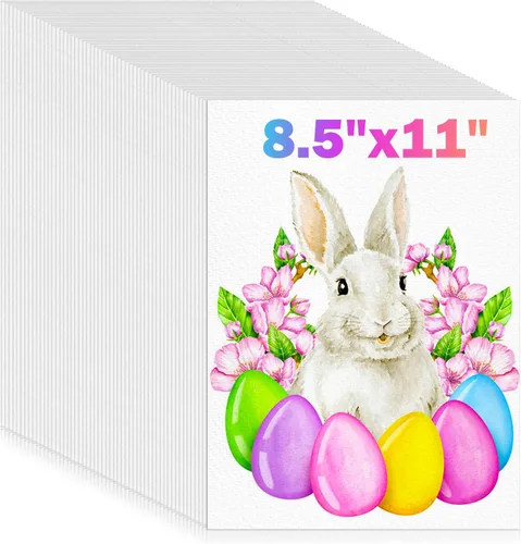 Miniatura 12 de 100 hojas de papel para acuarela, papel blanco de acuarela de 5"x7" a granel, papel de artista de 140 libras/300 g prensado en frío sin ácidos