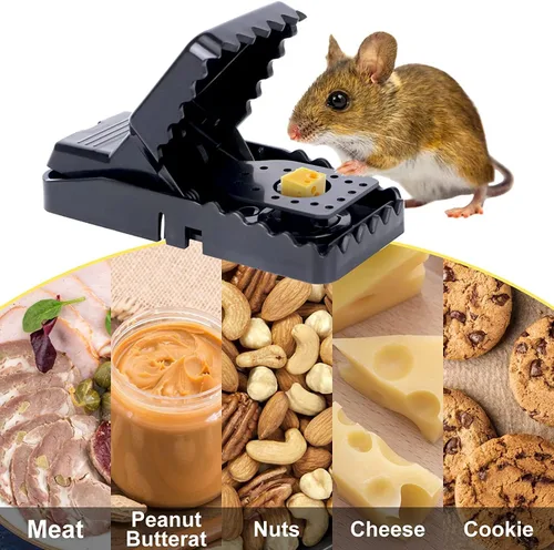 Miniatura 4 de Trampas para ratones, paquete de 8 unidades para el hogar, cocina y oficina, uso en interiores y exteriores, fáciles de usar, atrapa ratones