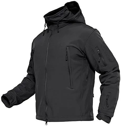 MAGCOMSEN - Chaqueta táctica para hombre de invierno con forro polar y bolsillos múltiples para esquiar impermeable forrada