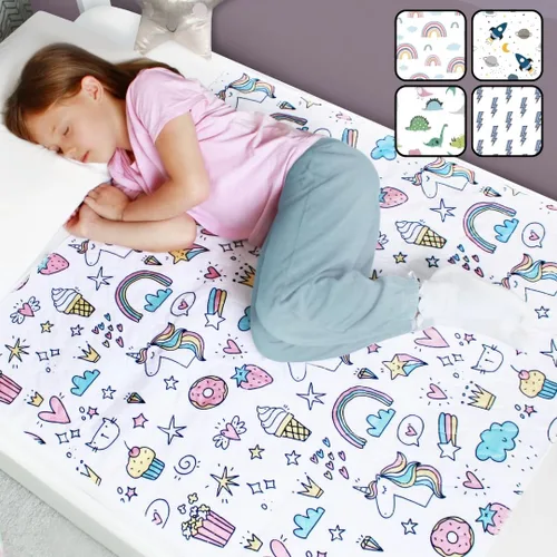Miniatura 15 de Hygge Sheets - Almohadillas para orinar para niños y niños pequeños, 100% impermeable, almohadilla antideslizante para camas de tamaño matrimonial