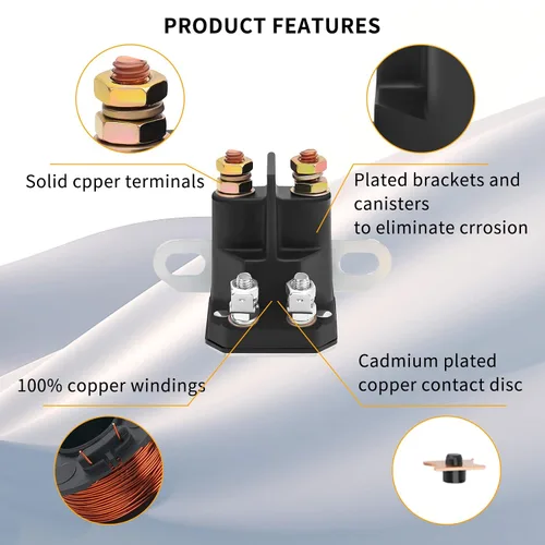 Miniatura 6 de Relé solenoide de arranque 2410437 compatible con Polaris ATP 330 500 Magnum 330 Scrambler 500 Sportsman 400 600 700 800 Trail Boss 330 2005 Ranger