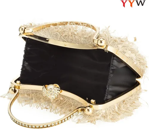 Miniatura 5 de YYW Bolso de mano para mujer, bolso brillante con asa superior, bolsa de noche, bolsa cruzada, bolsa de hombro para boda, fiesta, baile de graduación