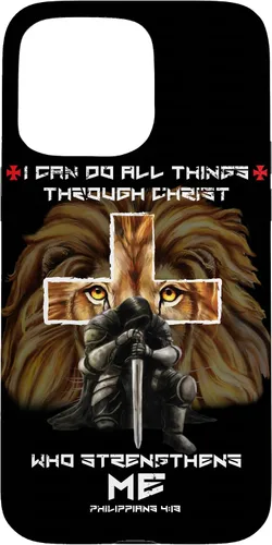 Miniatura 26 de Fundas para iPhone 11 Christian Phone Cases Men Bible Verse Philippians 4:13 Lion Case