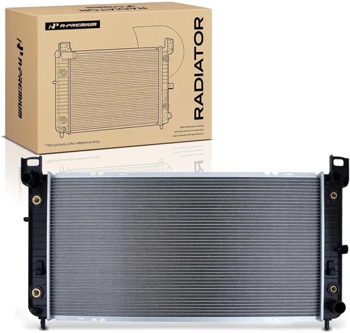 A-Premium Conjunto de radiador de refrigerante de motor de 34 pulgadas compatible con Chevy Silverado, Suburban, Tahoe y GMC Sierra, Yukon y