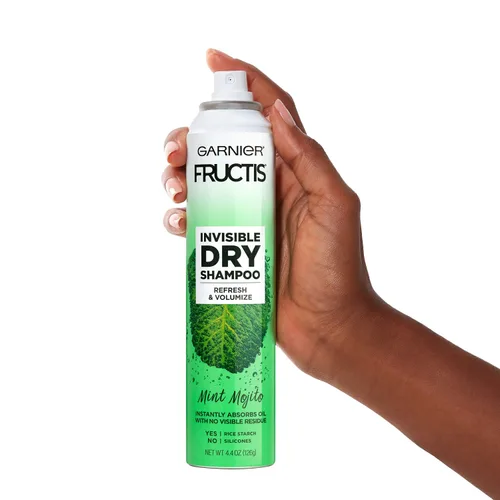 Miniatura 4 de Garnier Fructis - Champú seco invisible, menta mojito, sin residuos visibles, 4.4 onzas, paquete de 3