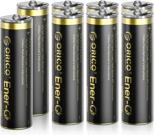 Miniatura 11 de ORICO Ener-G Batería de iones de litio recargable AA de 1.5 V 2100 mWh, carga USB-C de 2 horas, carga rápida de más de 1500 ciclos para controlador