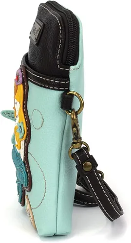 Miniatura 4 de Chala - Bolsa de piel sintética multicolor con correa ajustable para teléfono celular
