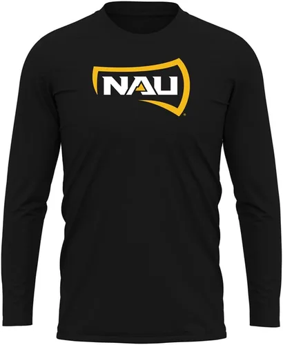Miniatura 179 de Camisa deportiva de manga larga oficial de la NCAA Collegiate para hombre, colección negra con logotipo primario