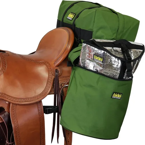 Miniatura 20 de TrailMax Bolsas de alforja sobre la silla de montar; bolsas de alforja se adaptan a la mayoría de las sillas de montar occidentales; ideales