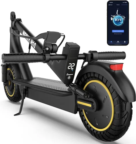 Miniatura 12 de WERHY 10 Inches Electric Scooter, 22 MPH Top Speed & 500W Powerful Motor, 22-28Miles Long Range, Folding E Scooter with Dual Braking for Adults