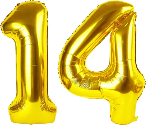 Miniatura 117 de Globos de números de 5 globos de 40 pulgadas, decoraciones de cumpleaños azules para niños y niñas, globos de números azul marino grandes