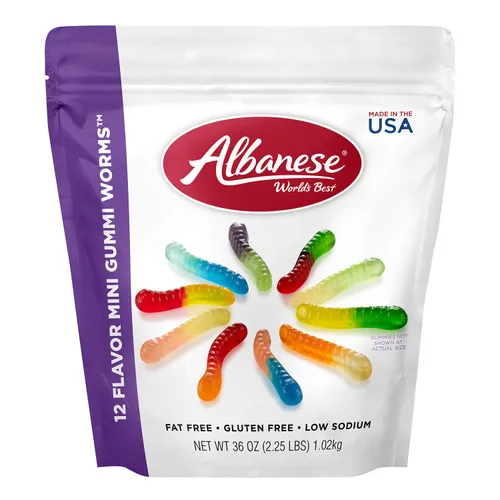 Miniatura 15 de Albanese World's Best Mini Gummi Butterflies, las mejores gomitas mini con forma de mariposa del mundo, bolsa de 7.5 oz