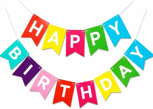Miniatura 12 de Cartel de feliz cumpleaños azul menta, suministros para decoración de fiesta de cumpleaños de niños, decoración de guardería, 13 piezas