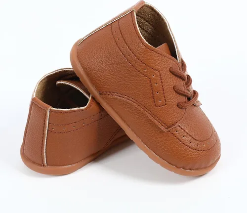 Miniatura 4 de AGJ Zapatos de vestir Oxford para bebés, niños y niñas, de piel sintética, suela suave, zapatos antideslizantes para caminar y bodas