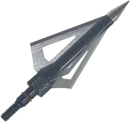 Miniatura 7 de 3 cuchillas de caza de 100/125 granos, cabezas de flecha atornilladas, puntas de flecha compatibles con ballesta y arco compuesto + 1 estuche