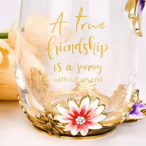 Miniatura 3 de OEAGO - La mejor taza de té o café como regalo de amistad, Navidad, cumpleaños, compañeras de trabajo, para mujeres