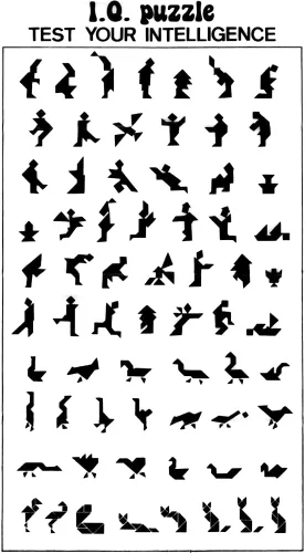 Miniatura 4 de Tangramas de plástico pequeños, juego de 12