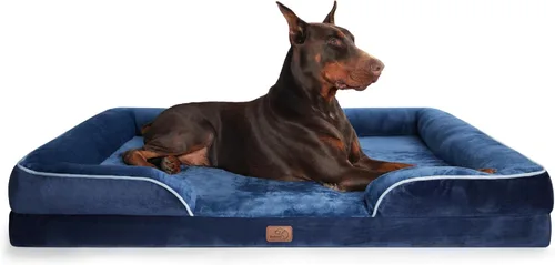 Miniatura 80 de Bedsure Cama ortopédica XL para perros extragrandes, cama lavable para perros y gatos, impermeable, cómodo sofá para perros con funda extraíble