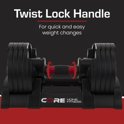Miniatura 3 de Core Fitness® Adjustable Dumbbell Weight Set by Affordable Dumbbells