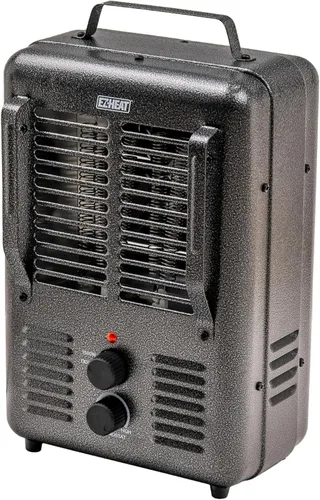 Miniatura 8 de EZ-HEAT Calentador de espacio portátil de 1,500 vatios estilo lechería con termostato ajustable, protección contra sobrecalentamiento y interruptor