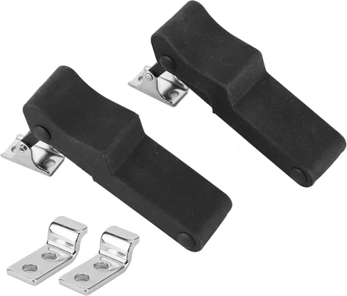 2 piezas de pestillo de goma para estante de almacenamiento delantero Compatible con Polaris Sportsman 450 570 850 Touring ETX 7081927 Negro