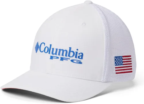Miniatura 908 de Columbia - Gorra de malla con bandera con árboles unisex para adultos, corona alta