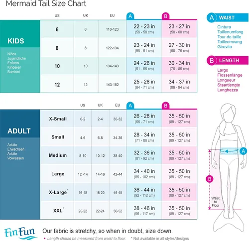 Miniatura 3 de Fin Fun - Cola de sirena auténtica para niños resistente al desgaste para nadar monoaleta incluida