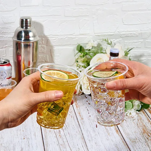 Miniatura 7 de Lilymicky Paquete de 1000 vasos de plástico transparente de 10 onzas, vasos desechables para beber para fiestas de cumpleaños, picnics, ceremonias
