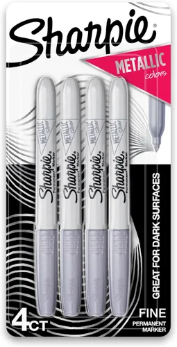Sharpie - Marcadores permanentes metálicos, punta fina