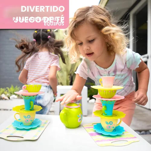 Miniatura 2 de Educational Insights ¡Teacup Pile-Up! Juego de relevos, juego de mesa preescolar, rellenos para canasta de Pascua para niños, regalo para niños de 4