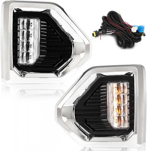Miniatura 21 de G-PLUS Faros antiniebla con bombillas para el lado del conductor y el pasajero, transparente compatible con Toyota Tundra
