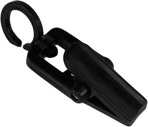 Miniatura 2 de 100 ganchos para ropa sucia clips de ropa pin de plástico pantalla al por menor - negro