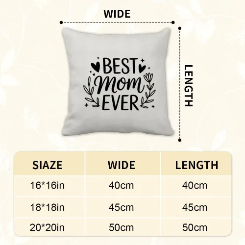 Miniatura 2 de Moms Valentines Day Gifts Accent Pillow Covers 16X16 for Mom Birthday Best Mom Presents Mama Gift Mama Bear Gifts Velvet Pillow Case Indoor Home