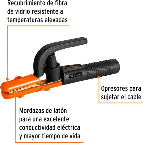 Miniatura 2 de TRUPER PPE-300 Soportes de electrodo de palo de 300 amperios