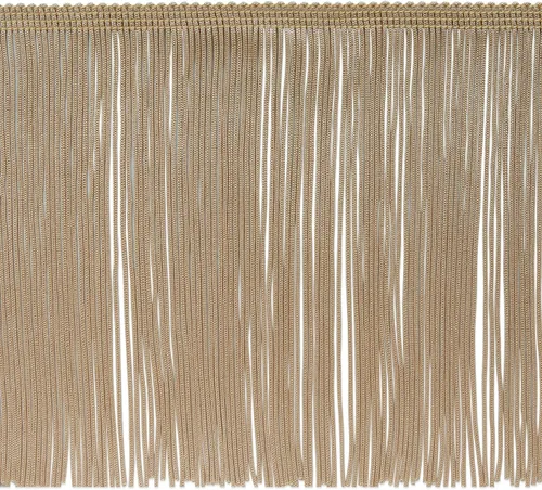 Miniatura 18 de Trims by The Yard Borde de flecos de cadeneta de 6 pulgadas, poliéster, decorativo, versátil para C rosa rubor (corte de 5 yardas)