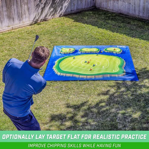Miniatura 6 de The Original GoSports Chip N' Stick - Choose Classic, Darts or Islands - Giant Golf Games with Balls and Chipping Mat