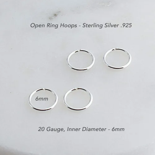 Juego de 2 pares de anillos de nariz para cartílago pequeños para mujer, tragus, tabique, hélix, múltiples piercings finos