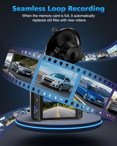 Miniatura 6 de SUVCON Dash Cam delantera y trasera 2K, negro