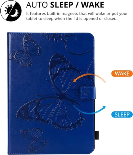 Miniatura 2 de Funda para iPad de 6ª/5ª generación de 9.7 pulgadas 2018/2017, para iPad Air 2/Air 1 con soporte, soporte para lápices, bolsillo
