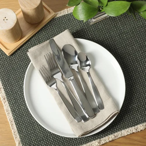 Miniatura 4 de Gibson Home Castleford - Juego de cubiertos de acero inoxidable, 20 piezas, para 4 personas, acabado pulido moderno