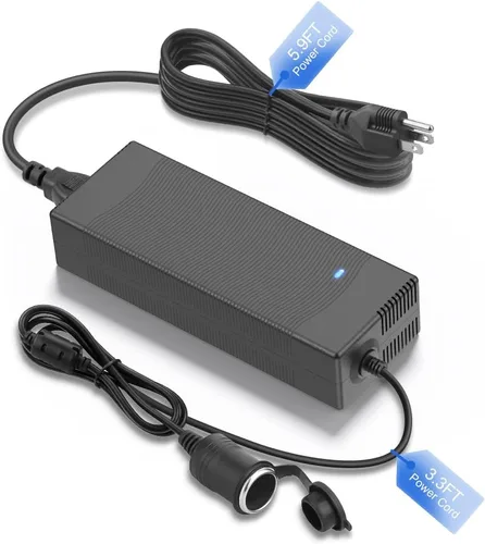 ALITOVE Convertidor de CA a CC actualizado 2025 de 110 V a 12 V 12.5 A 150 W 9.2 pies Adaptador de encendedor de cigarrillos a enchufe de pared,