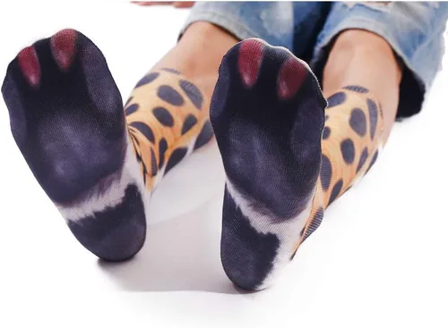 Miniatura 5 de Regalos de San Valentín para él, ella, hombres y mujeres, divertidos calcetines con patas de animales, calcetines novedosos en 3D locos con patas