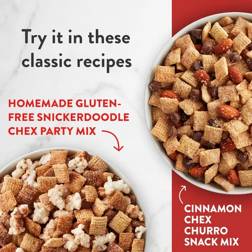 Miniatura 6 de Cereal Chex Canela, cereales para desayuno sin gluten, hechos con grano integral, tamaño familiar, 19.2 onzas