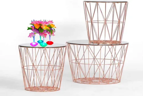 Miniatura 2 de Centro de mesa de flores de fibra óptica, cambio de color LED, flores sintéticas de poliéster transparente