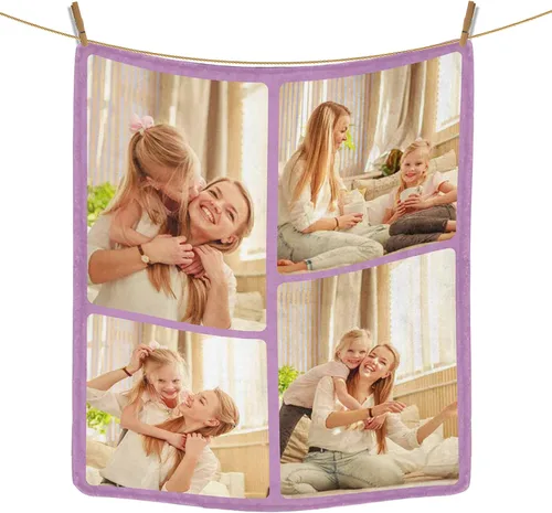 Miniatura 42 de Regalos personalizados de cumpleaños para el Día del Padre, para papá, abuelo, hombres, manta personalizada con fotos para mi papá, regalos de hija