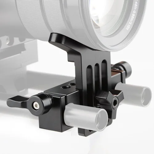 Miniatura 3 de CAMVATE Soporte de lente 0.591 in Rod Clamp Rail Block para DSLR Rig Rod Soporte Rail System - 1108