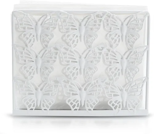 Servilletero para mesa, marco de metal de mariposa, soporte de decoración de mesa de comedor, dispensador de servilletas ideal para mesas de cocina