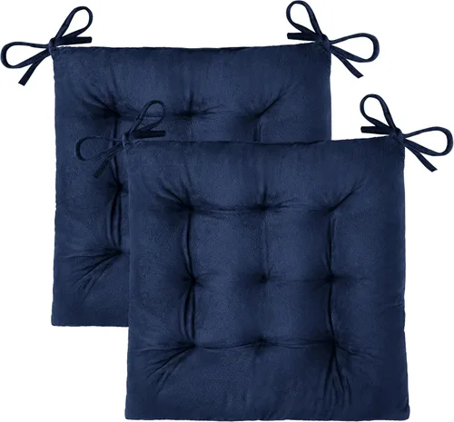Miniatura 32 de OVOV 1 paquete de cojines para sillas de comedor, cojines de asiento suaves para sillas de escritorio de cocina, cojines cuadrados para sillas